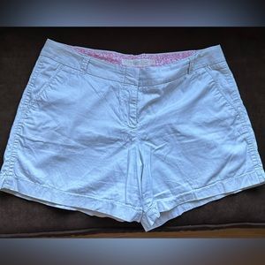 J. CREW White, Broken-In Classic, Twill Shorts w/Pockets Sz. 12